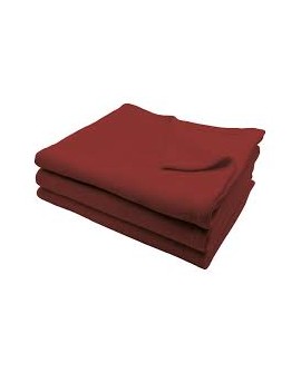 Couverture polaire 220x240cm Bordeaux