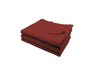 Couverture polaire 220x240cm Bordeaux